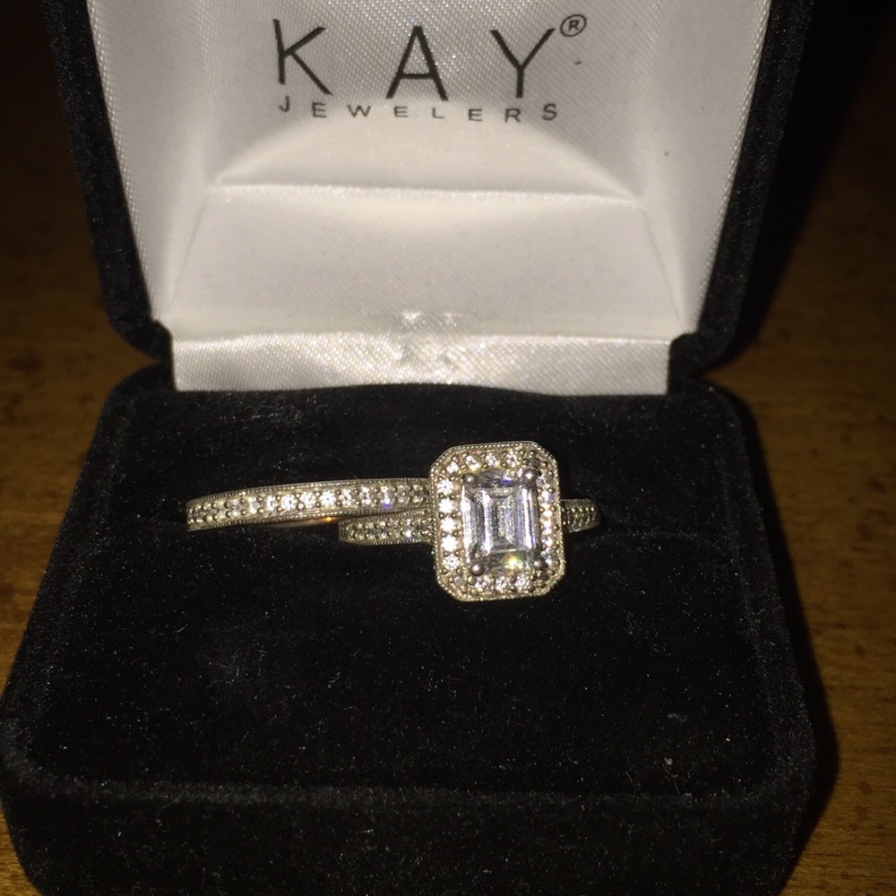 Silver .925 cubic Z Bridal set size 5